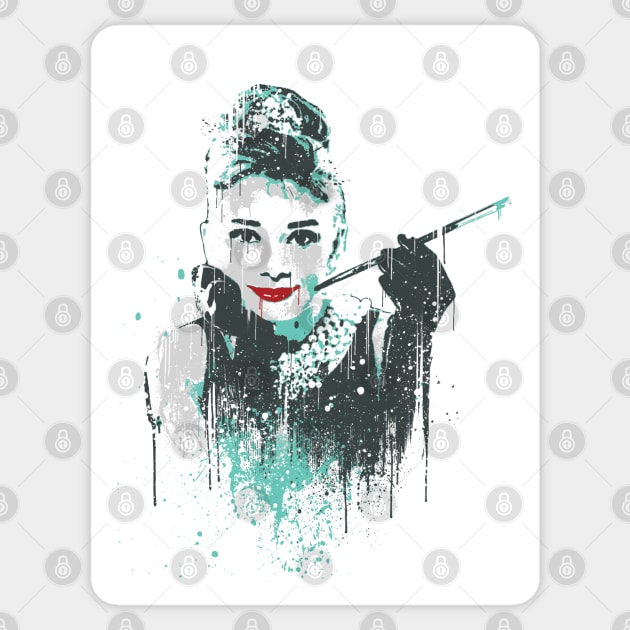 Audrey Sticker by trev4000